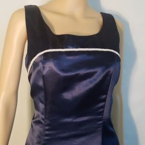 Navy blue gown
